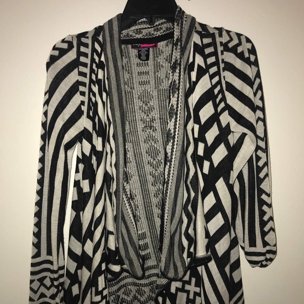 Aztec print cardigan